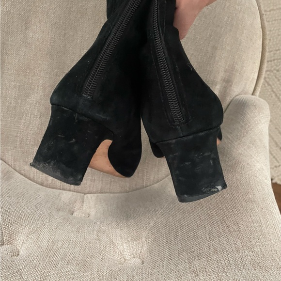 JCrew Black Suede Stevie Heeled Ankle Boot - Picture 12 of 14